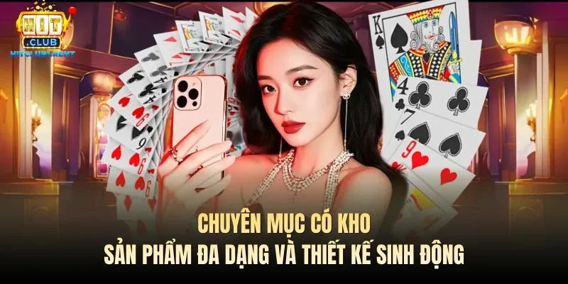 Chuyên mục có kho sản phẩm đa dạng và thiết kế sinh động